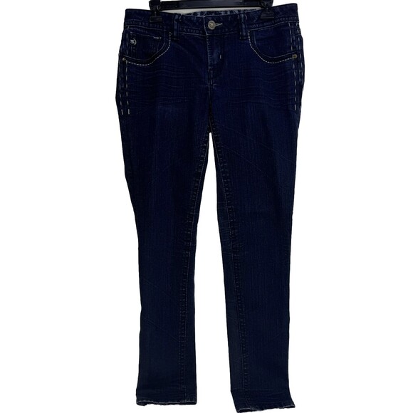 MEK DNM Womens Jeans Sz 29 X 32 Shanghai Easy Cigarette Logo Well Traveled 32x33 - Picture 4 of 7